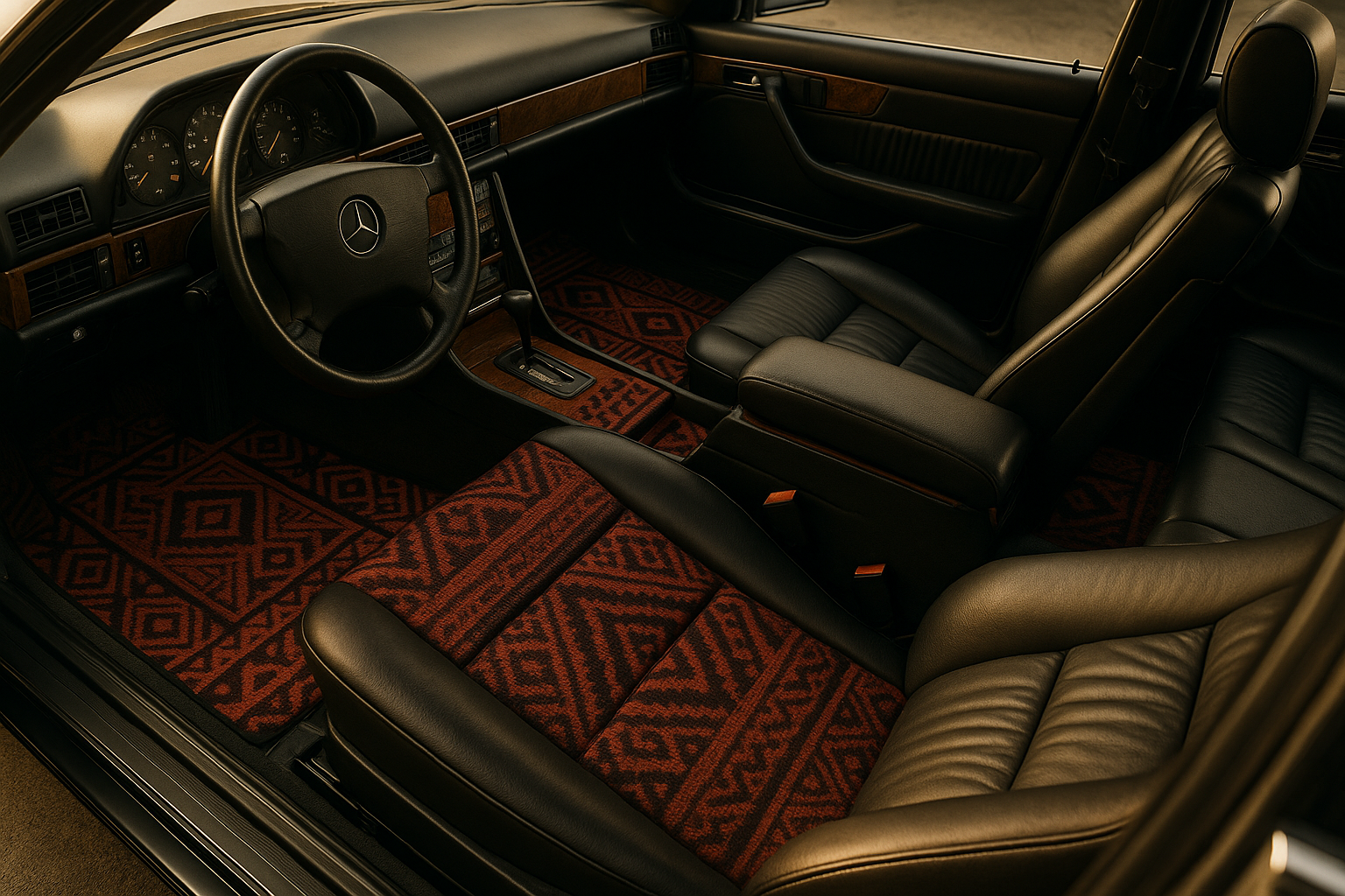 Tapis style Persan Rouge
